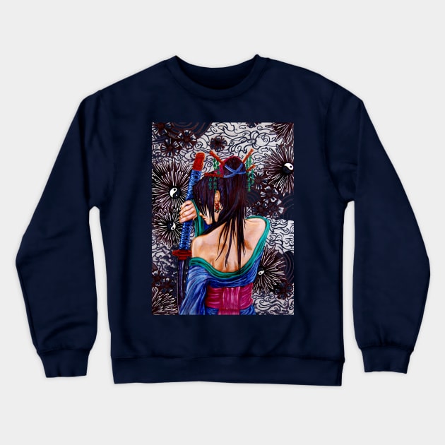 Samuraia Crewneck Sweatshirt by INKmagineandCreate